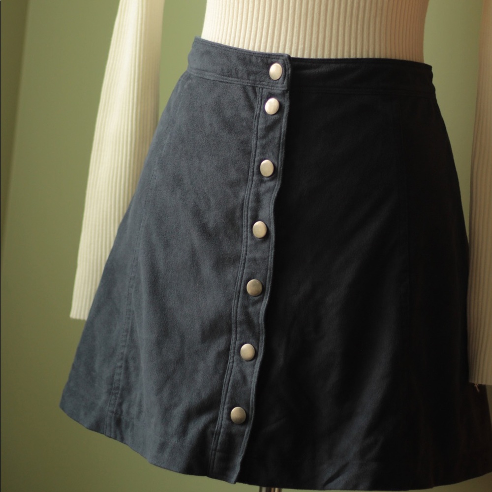 Faux Suede Skirt